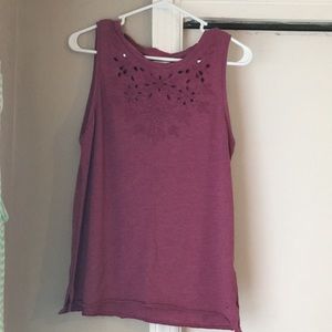 Maroon American Eagle Muscle Tank